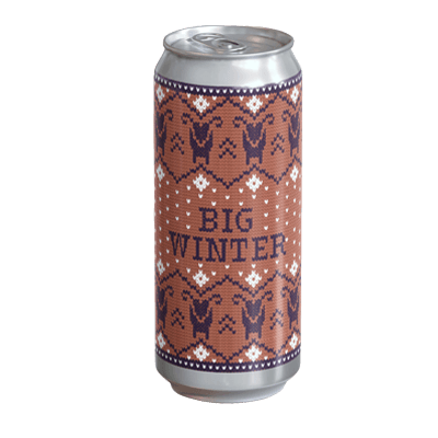 New England Big Winter Belgian Strong Dark Ale 500ml Can Craft Beer New England Brewing Co.