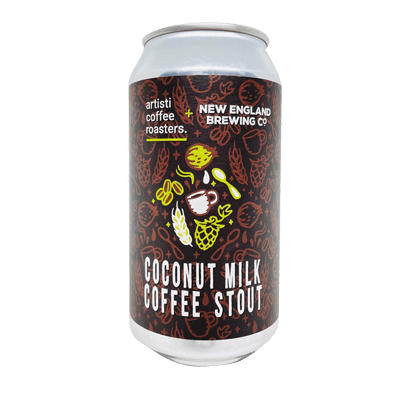 New England Coconut Milk Coffee Stout 375ml Can Craft Beer New England Brewing Co.