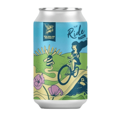 New England Flat Ride Home Dutch Koyt Historical Oat Ale 375ml Can Craft Beer New England Brewing Co.