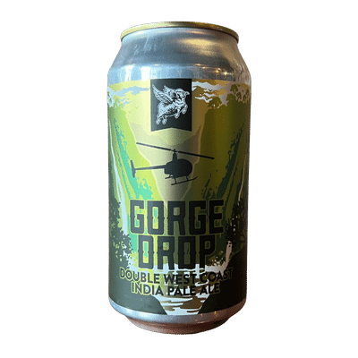 New England Gorge Drop Double West Coast IPA 375ml Can Craft Beer New England Brewing Co.