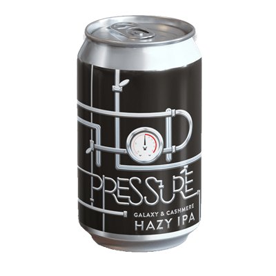 New England Hop Pressure Whole Hop Galaxy & Cashmere Hazy IPA 375ml Can Craft Beer New England Brewing Co.