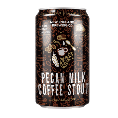 New England Pecan Milk Coffee Stout Craft Beer New England Brewing Co.