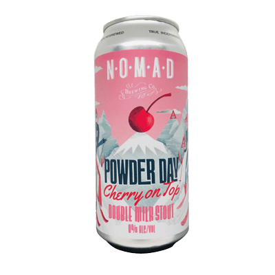 Nomad Powder Day Cherry On Top Double Milk Stout Single Craft Beer Nomad Brewing Co.