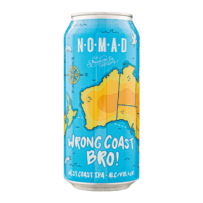 Nomad Wrong Coast Bro! West Coast IPA 440ml Can Craft Beer Nomad Brewing Co.