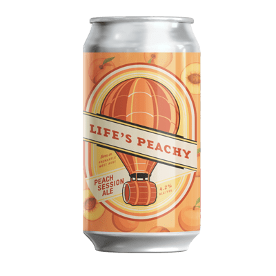 Otherside  Life's Peachy Peach Session Ale 375ml Can Craft Beer Otherside Brewing Co