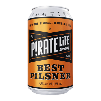 Pirate Life Best Pilsner 355ml Can Craft Beer Pirate Life Brewing