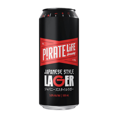 Pirate Life Japanese Style Lager 500ml Can Craft Beer Pirate Life Brewing
