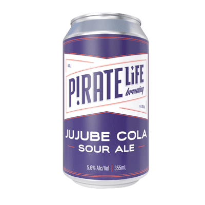Pirate Life Jujube Cola Sour Ale 375ml Can Craft Beer Pirate Life Brewing