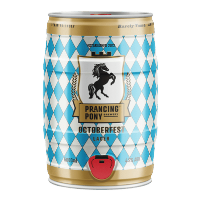 Prancing Pony Oktoberfest Helles Lager 5L Mini Keg Craft Beer Prancing Pony Brewery