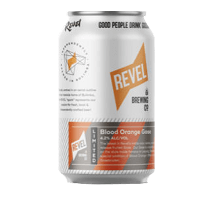 Revel Blood Orange Gose Craft Beer Revel Brewing Co