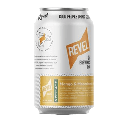 Revel Mango Macadamia Weiss Bar Sour Craft Beer Revel Brewing Co