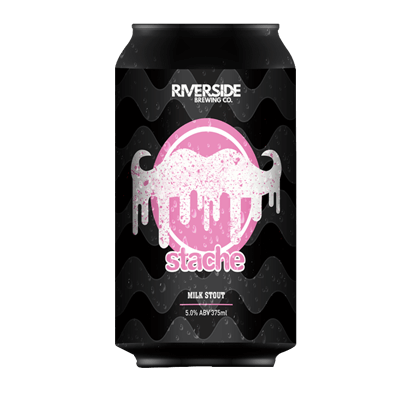 Riverside Stache Milk Stout 375ml Can Craft Beer Riverside Brewing Company