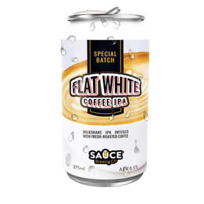 Sauce Flat White Coffee IPA 375ml Can Craft Beer Sauce Brewing Co