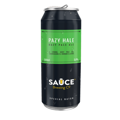 Sauce Pazy Hale Hazy Pale Ale Sauce Brewing Co
