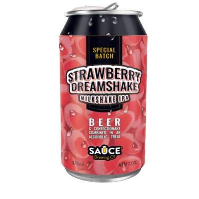 Sauce Strawberry Dreamshake IPA 375ml Can Craft Beer Sauce Brewing Co