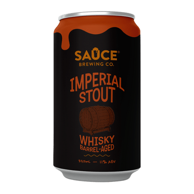 Sauce Whisky Barrel Aged Imperial Stout 375ml Can Craft Beer Sauce Brewing Co