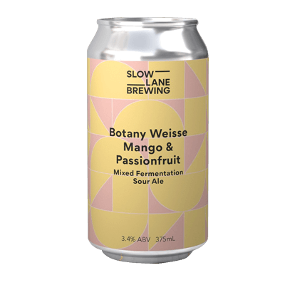 Slow Lane Botany Weisse Mango & Passionfruit Sour Ale Craft Beer Slow Lane Brewing