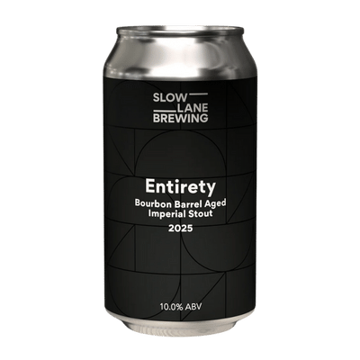 Slow Lane Entirety Bourbon BA Imperial Stout 2025 375ml Can Slow Lane Brewing