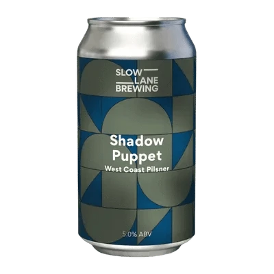 Slow Lane Shadow Puppet West Coast Pilsner 375ml Can Craft Beer Slow Lane Brewing