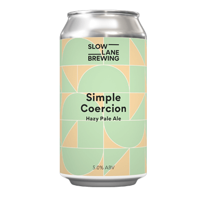 Slow Lane Simple Coercion Hazy Pale Ale 375ml Can Craft Beer Slow Lane Brewing
