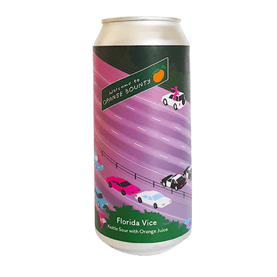 Tallboy & Moose Florida Vice Orange Sour Craft Beer Tallboy and Moose
