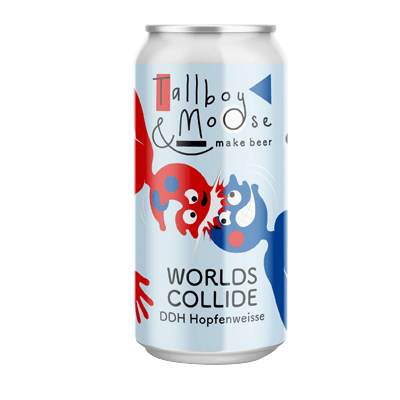 Tallboy & Moose Worlds Collide DDH Hopfenweisse Craft Beer Tallboy and Moose