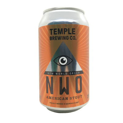 Temple New World Order Stout 355ml Can Craft Beer Temple Brewing Co