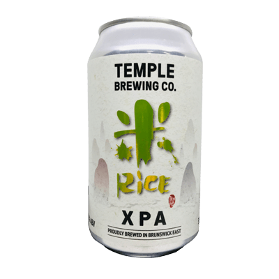 Temple Rice XPA Craft Beer Temple Brewing Co