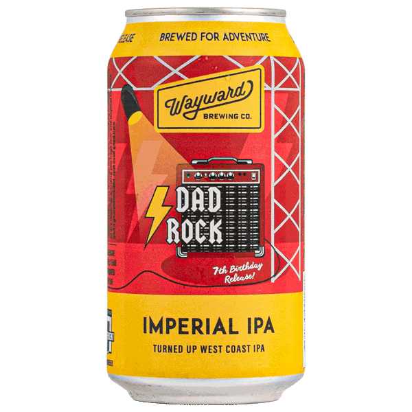 Wayward Dad Rock Imperial West Coast IPA 375ml Can Craft Beer Wayward Brewing