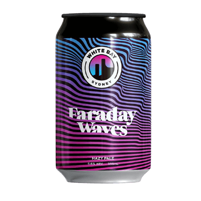 White Bay Faraday Waves Hazy Pale Ale 355ml Can Craft Beer White Bay Beer Co.