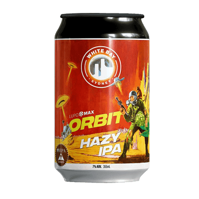 White Bay Lupomax Orbit Hazy IPA 355ml  Can Craft Beer White Bay Beer Co.
