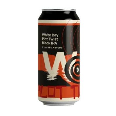 White Bay Plot Twist Black IPA 440ml Can Craft Beer White Bay