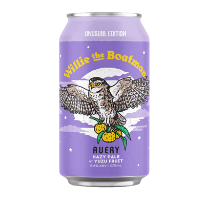 Willie the Boatman Avery Yuzu Hazy Pale 375ml Can Craft Beer Willie The Boatman