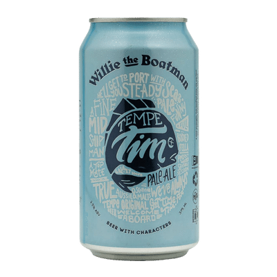 Willie The Boatman Tempe Tim Pale Ale 375ml Can Craft Beer Willie The Boatman