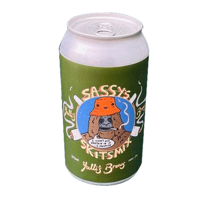 Yulli's/Big Lez Sassy's Skitzmix Vienna Lager 375ml Can Craft Beer Yulli's Brews