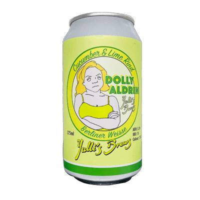 Yulli's Brews Dolly Aldrin Cucumber & Lime Rind Sour Craft Beer Yulli's Brews