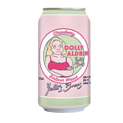 Yulli's Brews Dolly Aldrin Strawberry Berliner Weisse Craft Beer Yulli's Brews