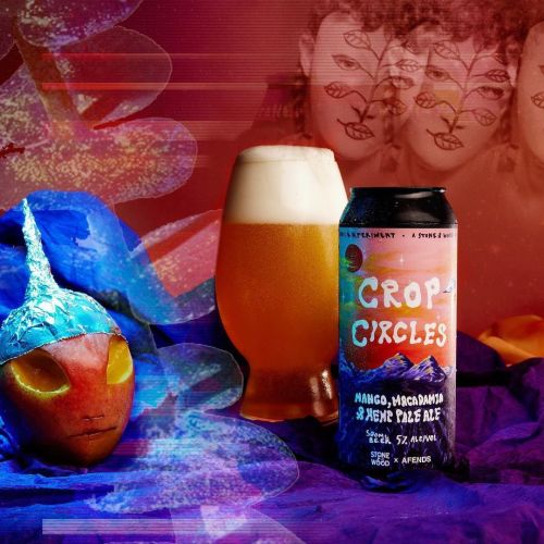 Stone & Wood/Afends Crop Circles Mango, Macadamia & Hemp Pale Ale 500ml Can