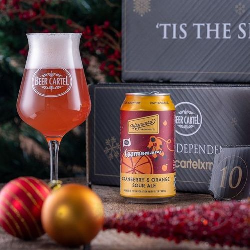 Beer Cartel Advent Calendar Day 10: Wayward Cosmonaut Cranberry & Orange Sour Ale⠀