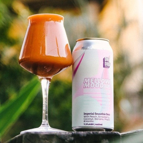 One Drop Mellow Mood Peach Smoothie Sour 440ml Can