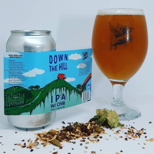 New England Down The Hill Hazy IPA with Chai