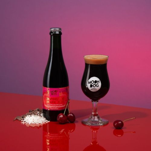 Moon Dog Jumping The Shark 2021 Cherry, Chocolate & Coconut Rum Barrel Aged & Amphora Imperial Stout 375ml Bottle