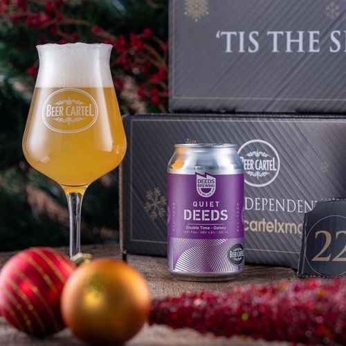 Beer Advent Calendar Day 22: Quiet Deeds Double Time - Galaxy DDH Pale⠀