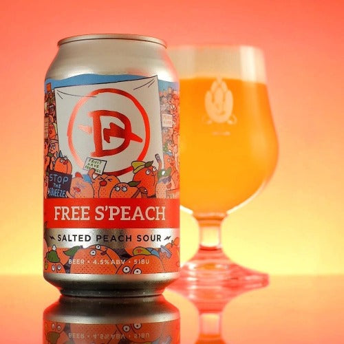 Dainton Free S'Peach Salted Peach Sour 375ml Can