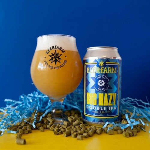 Beerfarm Big Hazy Double Hazy IPA 375ml Can