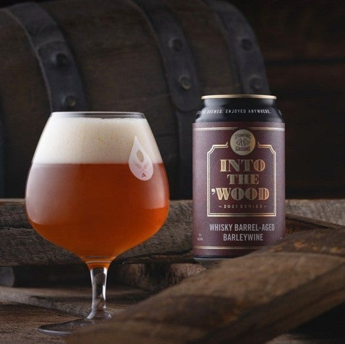 Stomping Ground Into The Wood Whiskey Barrel Aged Barleywine 2021 355ml Can