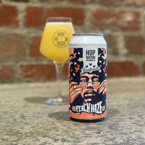 Hop Nation Heartbreaker Peach Haze Hazy Pale Ale 440ml Can