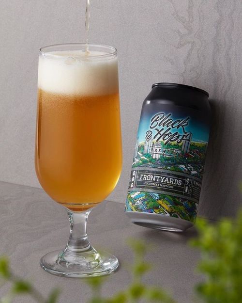 Black Hops Frontyard Cucumber & Mint Gose⠀