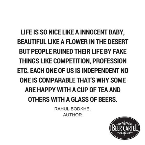 “Life is so nice, like an innocent baby.....