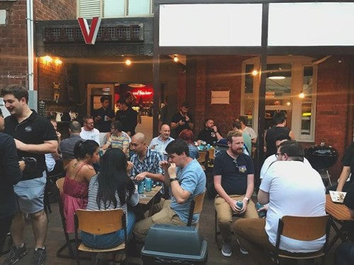 Awesome event at @salvagecoffee last night with @akashabrew for ribs & rumps. …